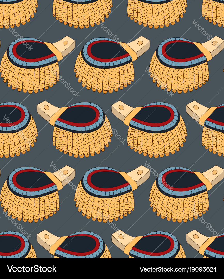 Seamless pattern with epaulettes Vector Image