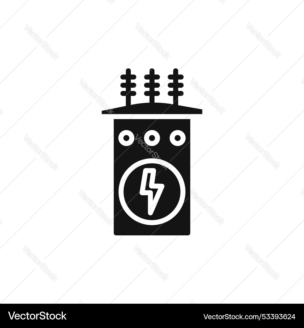Transformer icon isolated on white background Vector Image