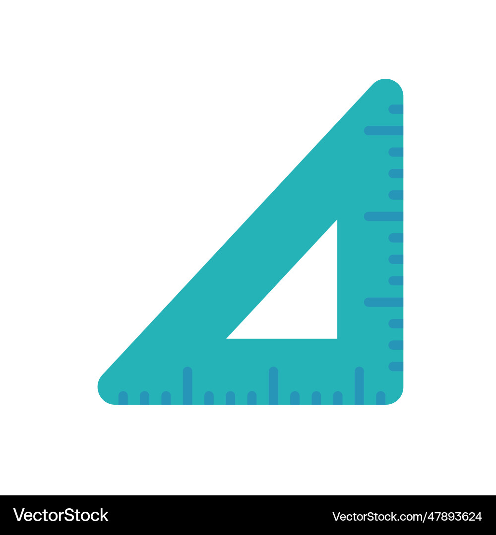 Triangular ruler child for learning Triangular ruler child for learning vector image