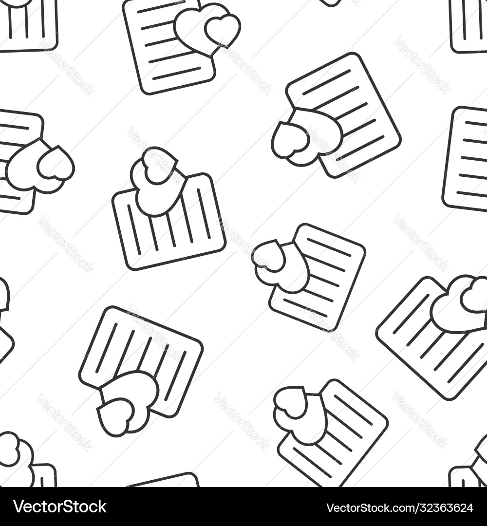 Wishlist icon in flat style like document Vector Image