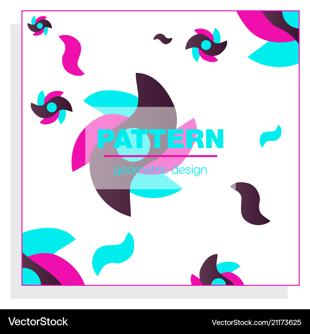 Abstract geometric pattern and background vector image
