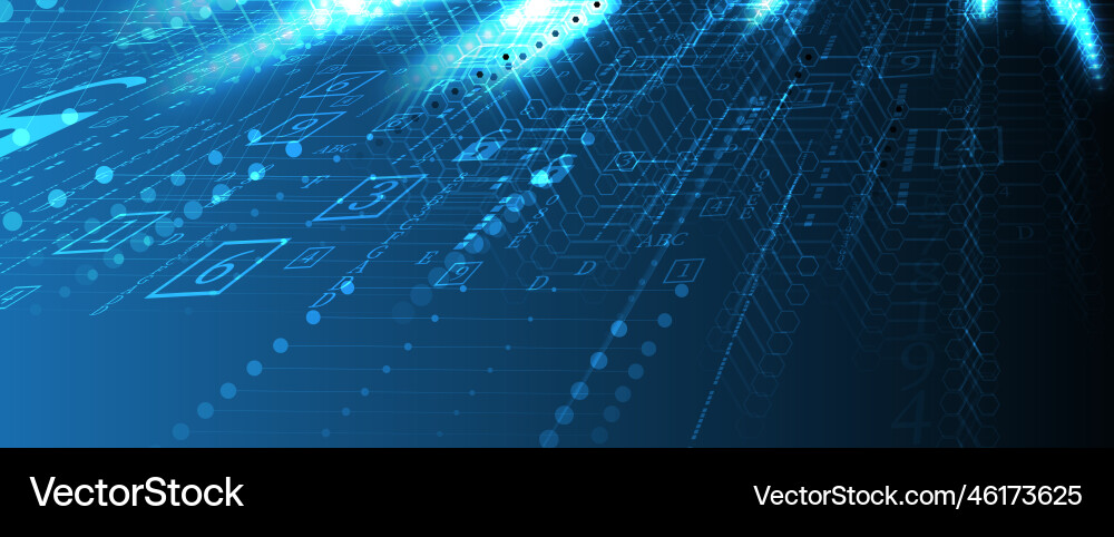 Cybersecurity and information or network Cybersecurity and information or network vector image