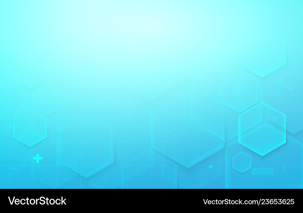 Digital Hexagon Tech Background Vector Image