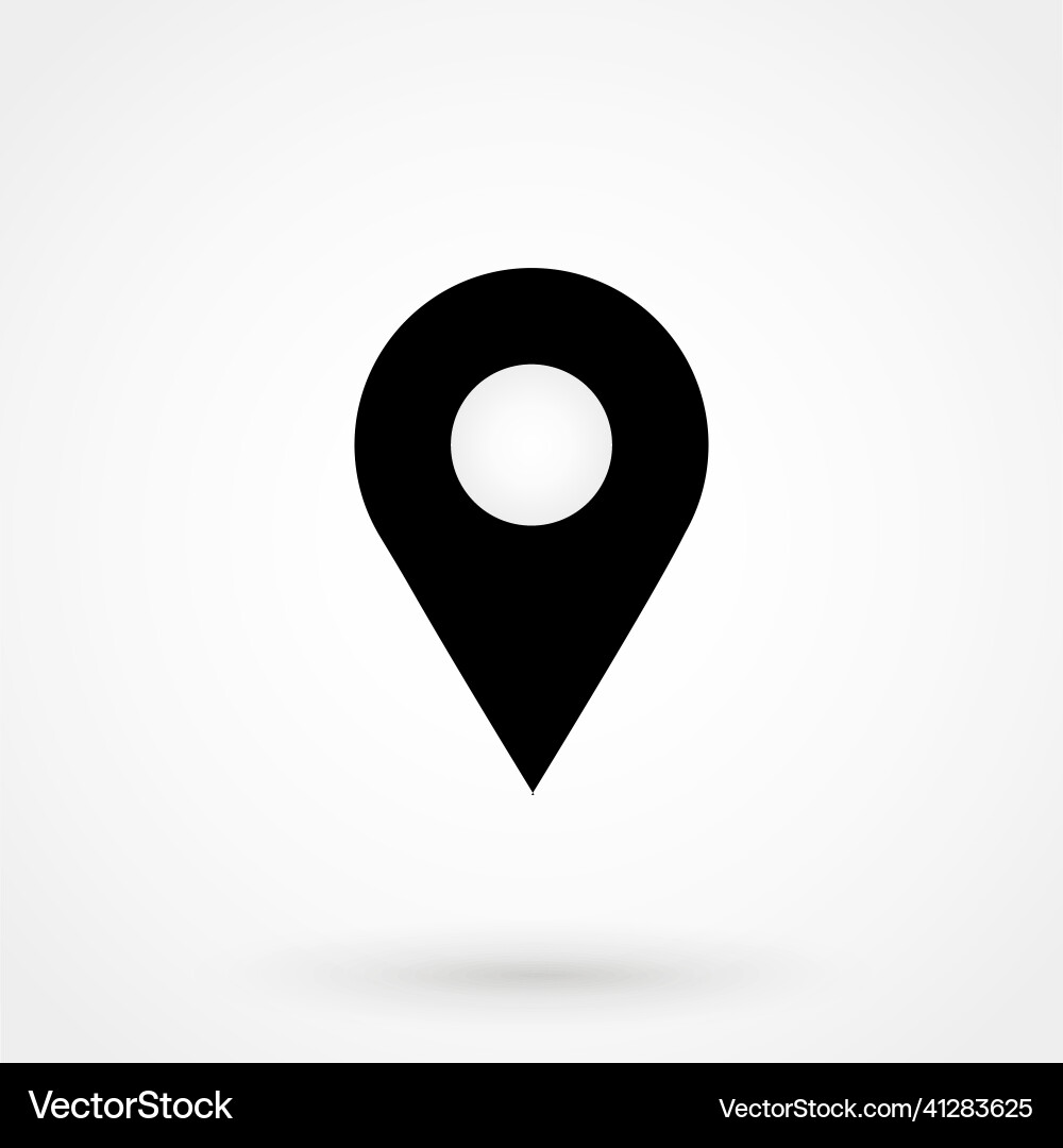 Map pointer icon Map pointer icon vector image