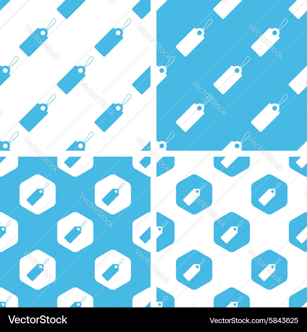 String tag patterns set Vector Image