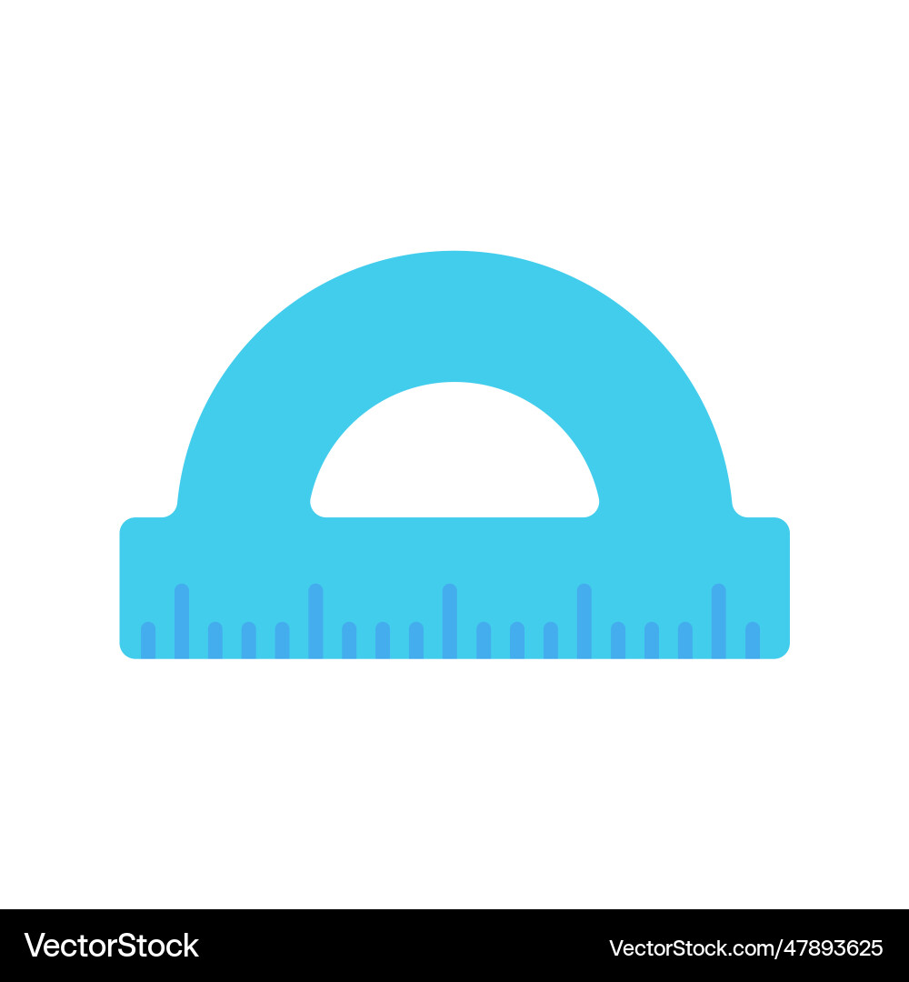 Triangular ruler child for learning vector image