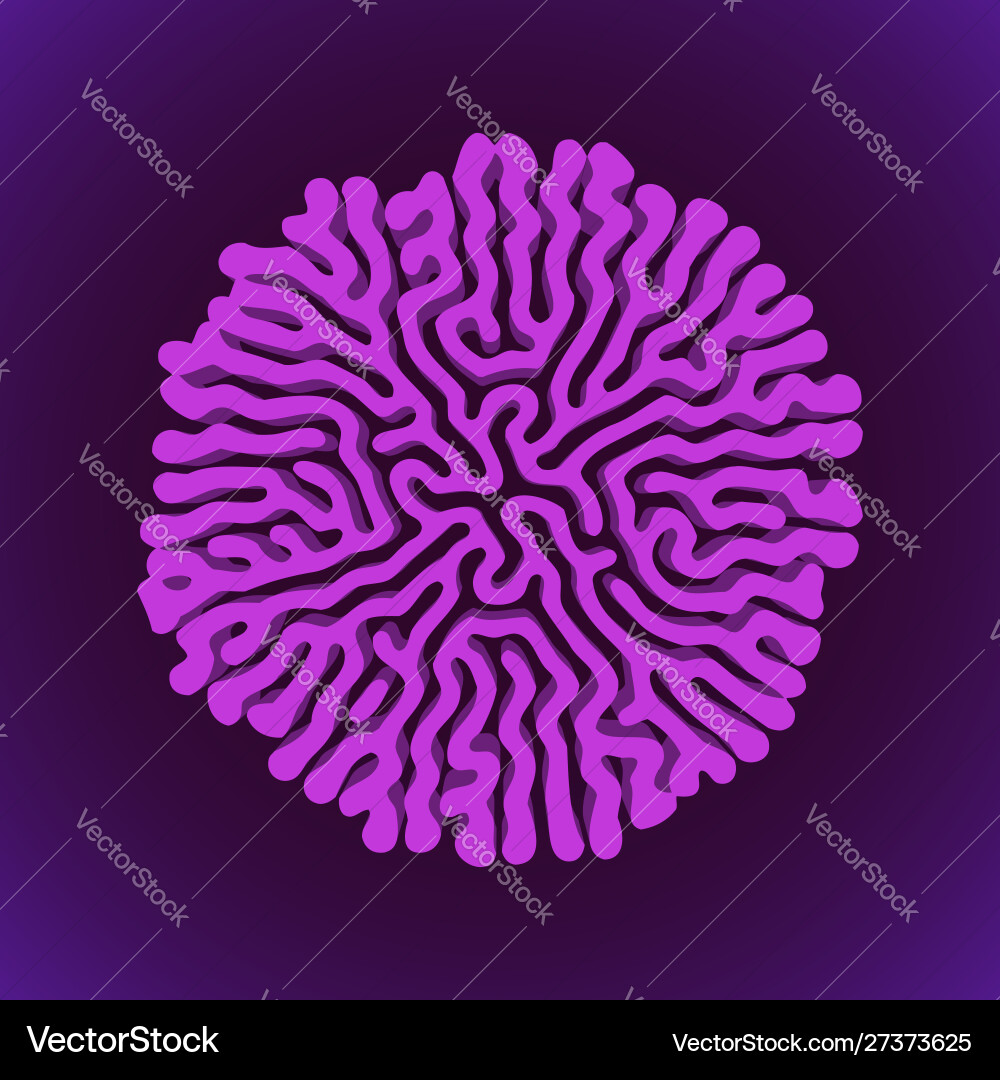 Turing Reaction Diffusion Pattern vector image