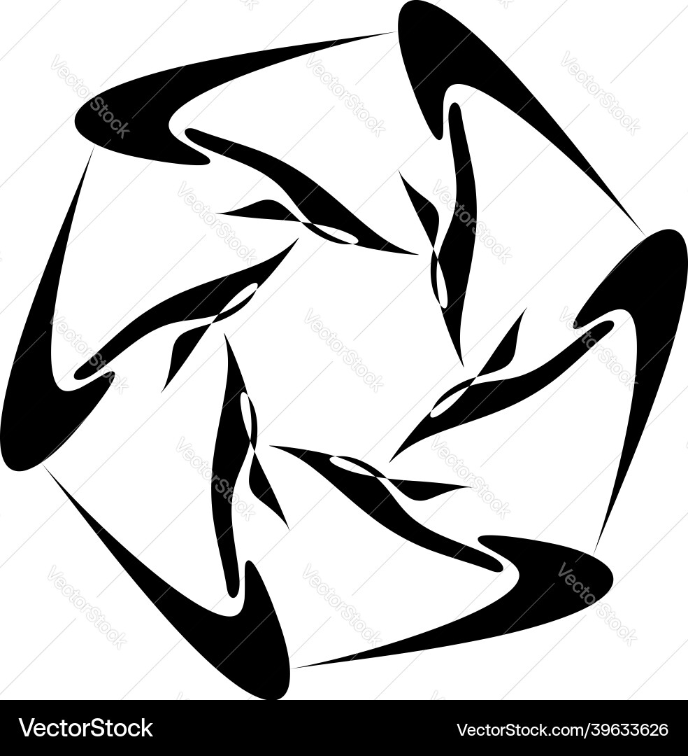 Abstract circular drawing amorphous nonfigurative Abstract circular drawing amorphous nonfigurative vector image