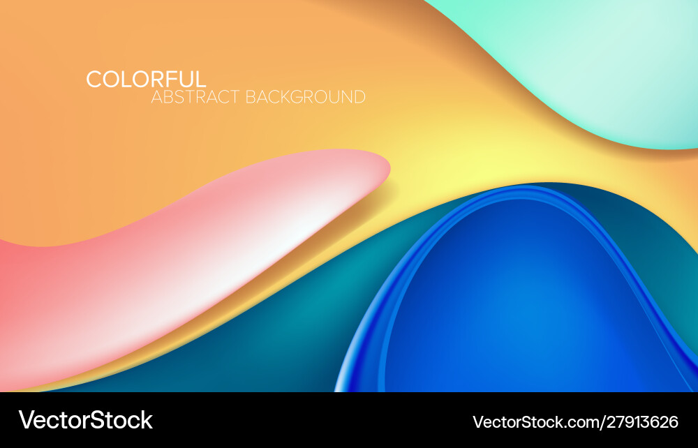 Abstract distorted shape background vector image