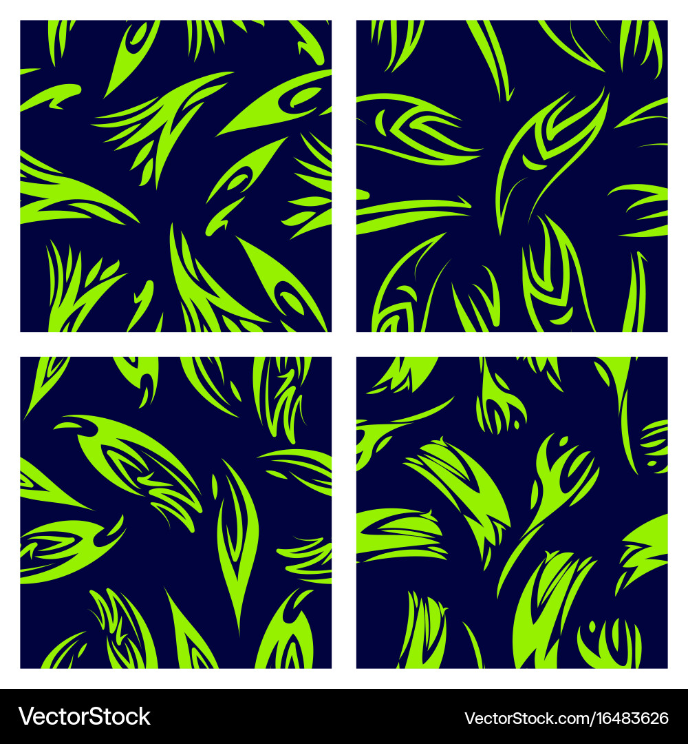 Assembly of patterns in striped style Vector Image