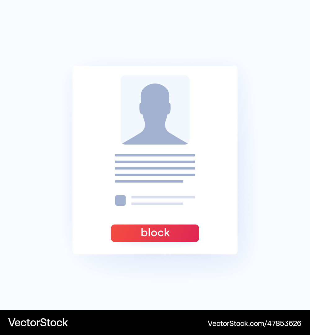 Benutzerformular blockieren mit Knopf ui design Benutzerformular blockieren mit Knopf ui design vektorbild