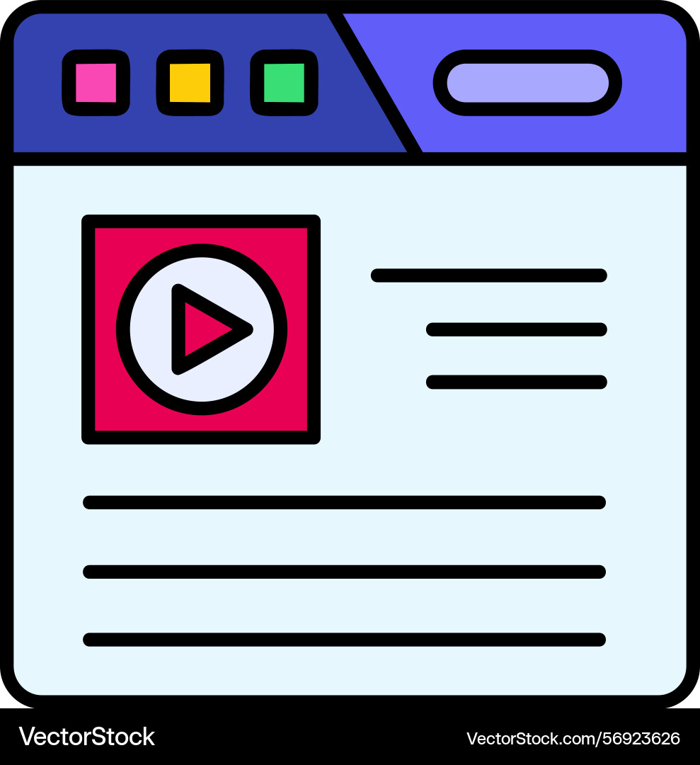 Browser icon design vector image