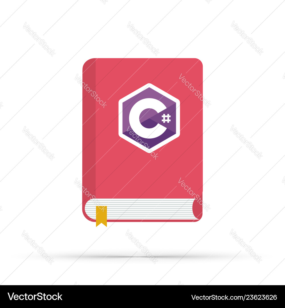 C Programming Book Icon vector image