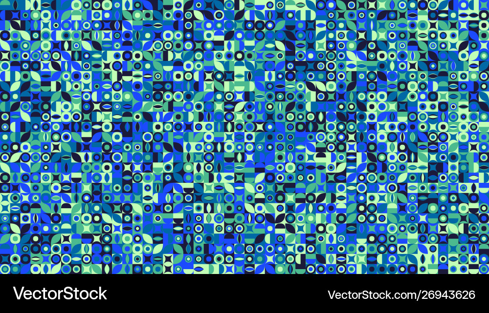 Colorful random curved shape pattern background Vector Image