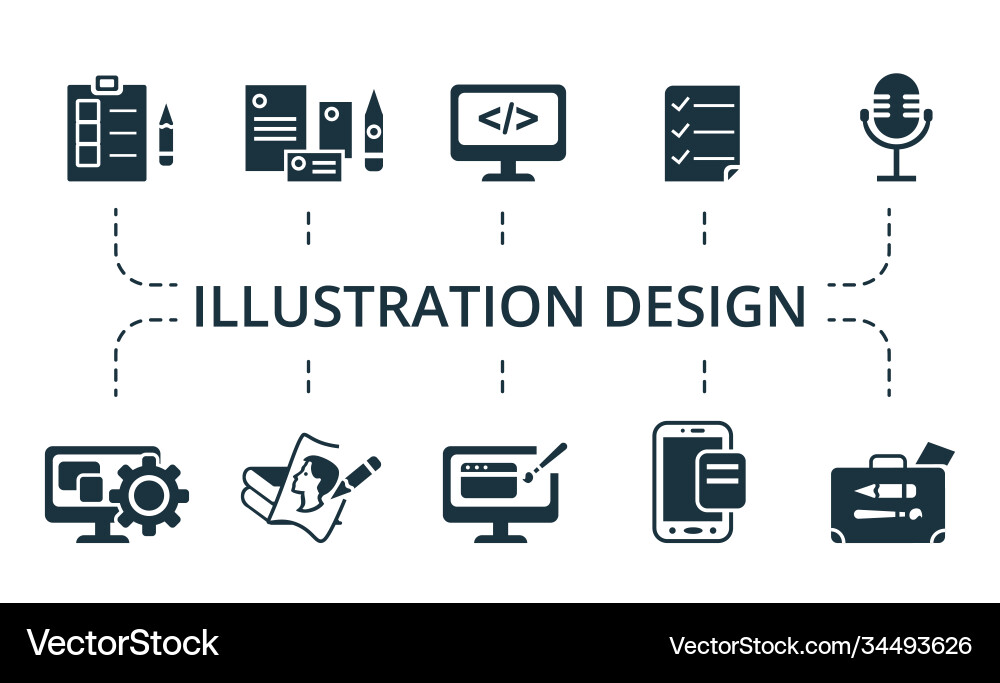 Design icon set collection contain pack pixel Design icon set collection contain pack pixel vector image