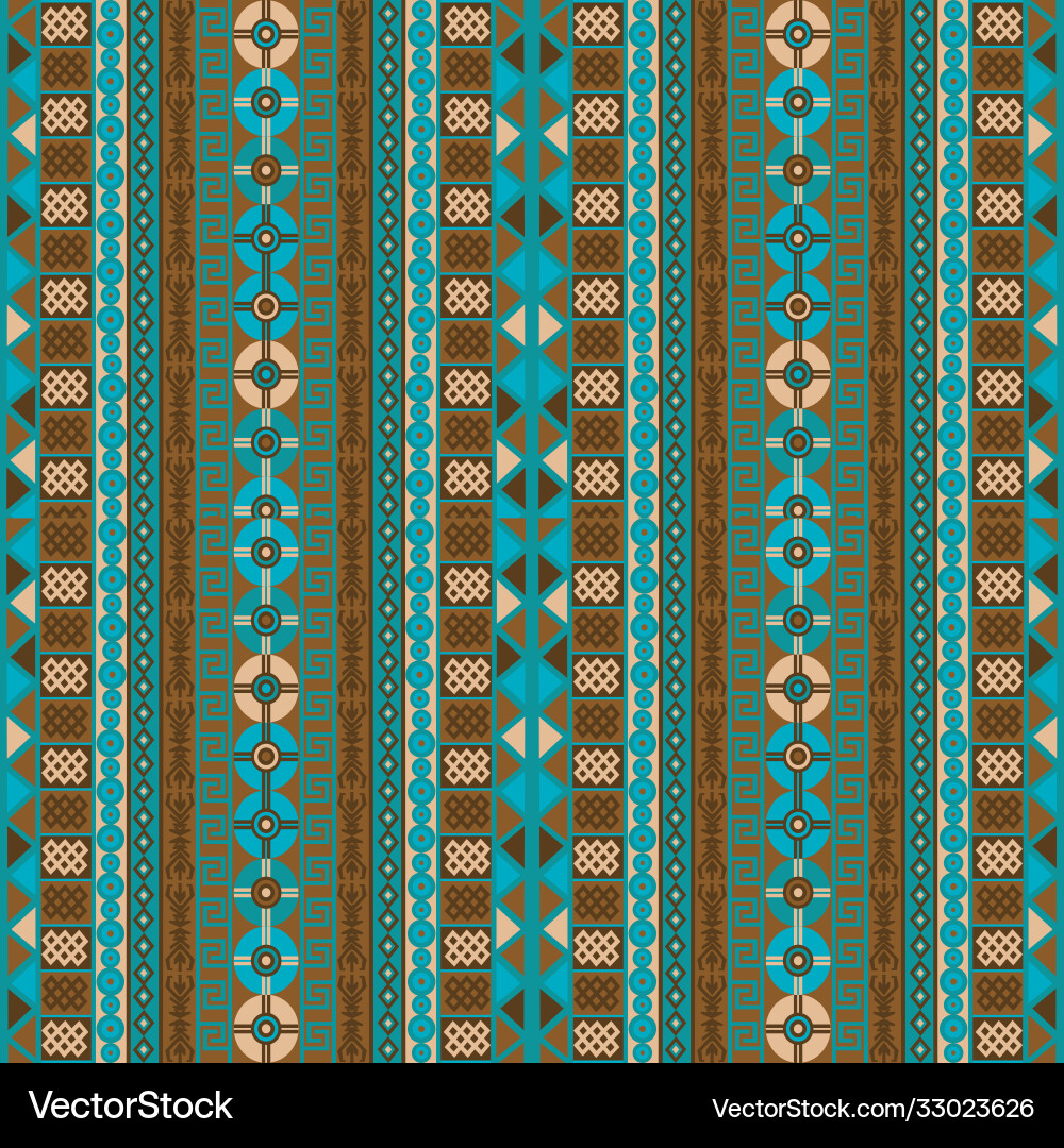 Ethnic background with blue and brown tribal Ethnic background with blue and brown tribal vector image