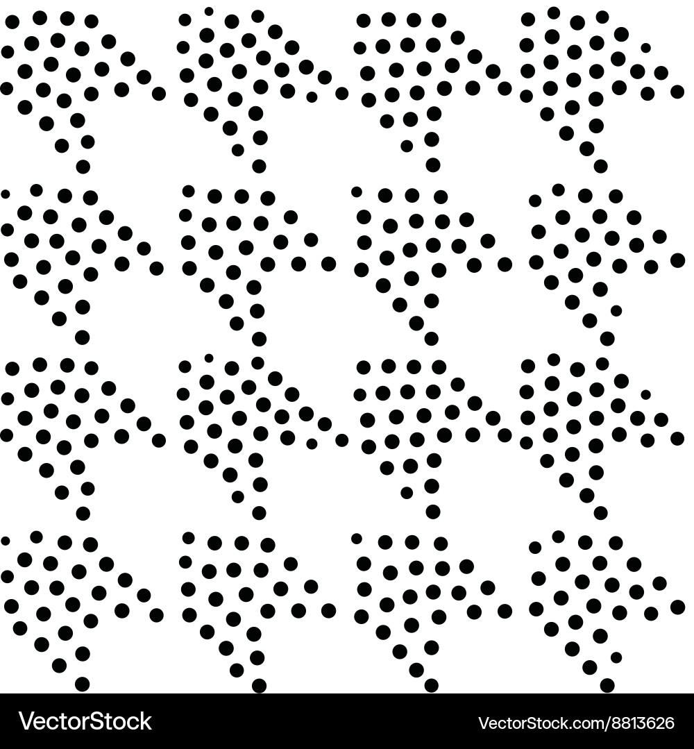 Geometric Pointillist Pattern vector image