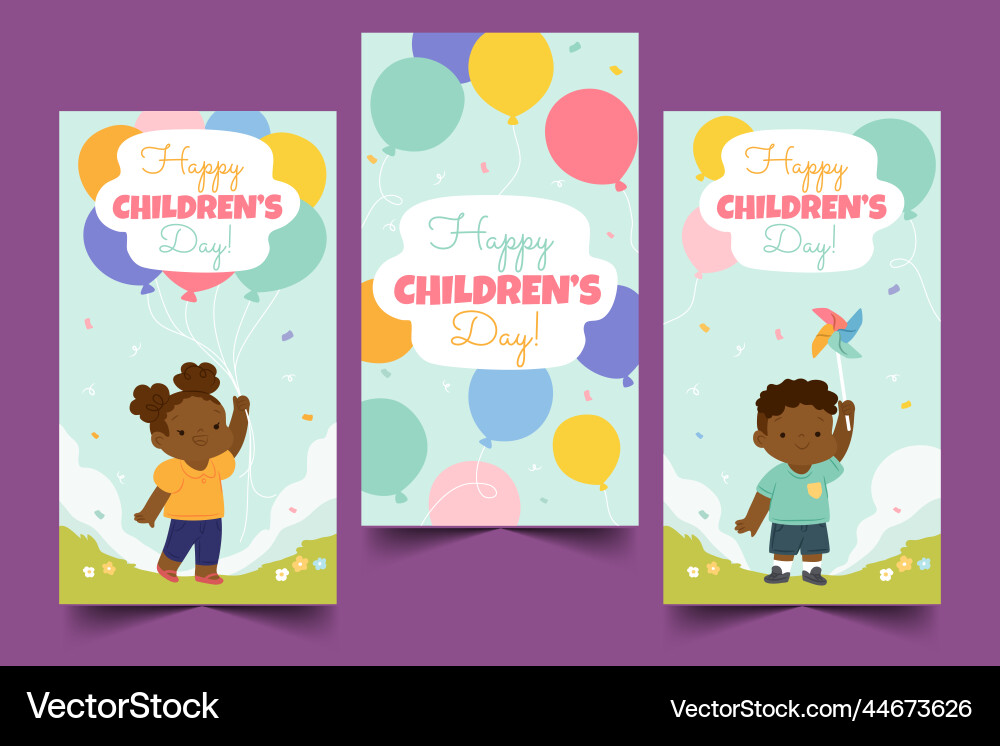 Hand gezeichnete Welt Kinder Tag Banner Hand gezeichnete Welt Kinder Tag Banner vektorbild