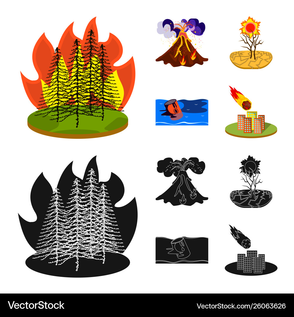 Isolated object weather and distress icon Isolated object weather and distress icon vector image