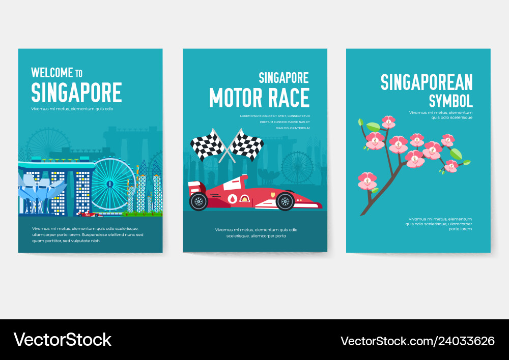 Land singapur Reise Reiseführer für Waren Land singapur Reise Reiseführer für Waren vektorbild