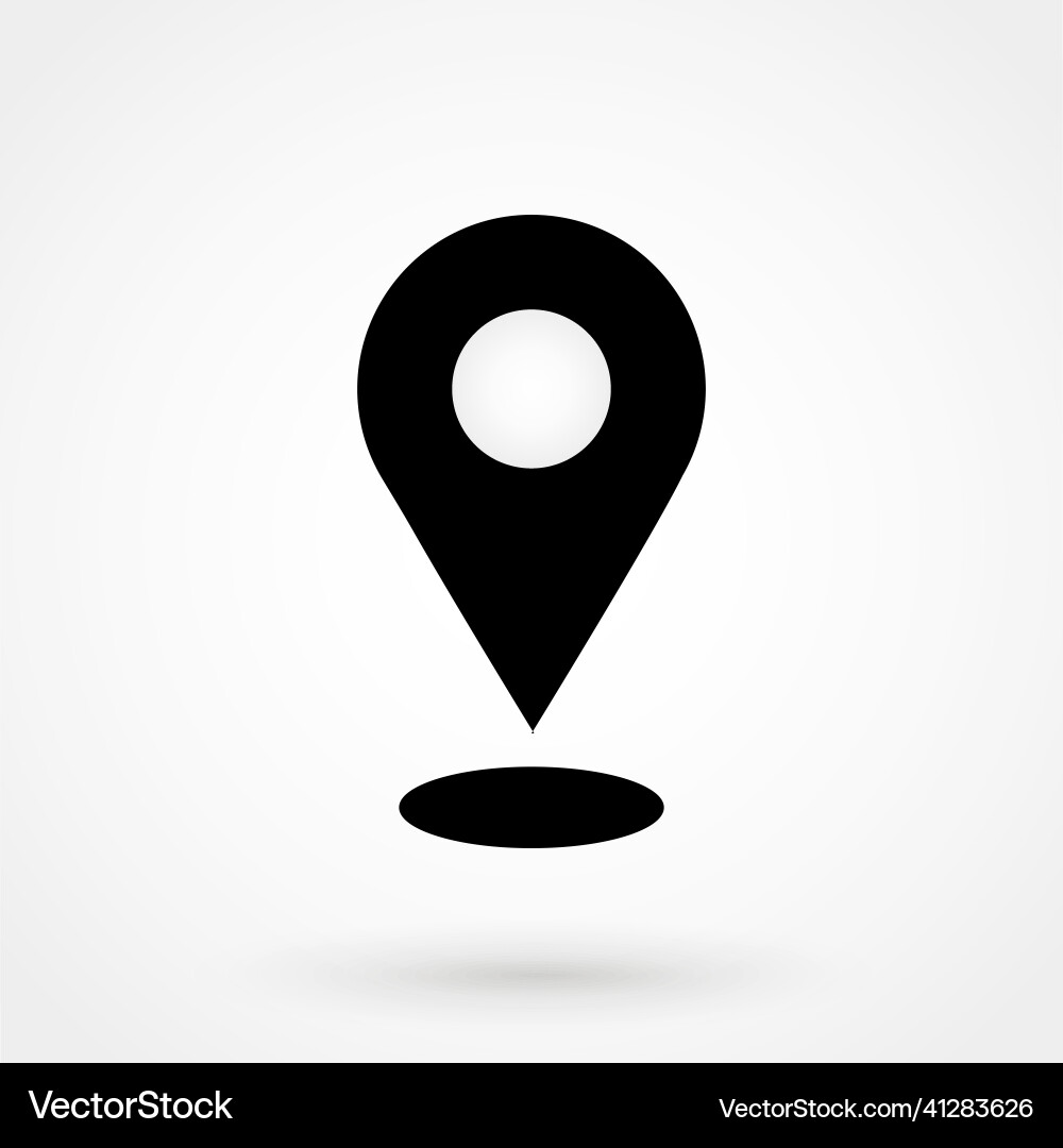 Map pointer icon Map pointer icon vector image