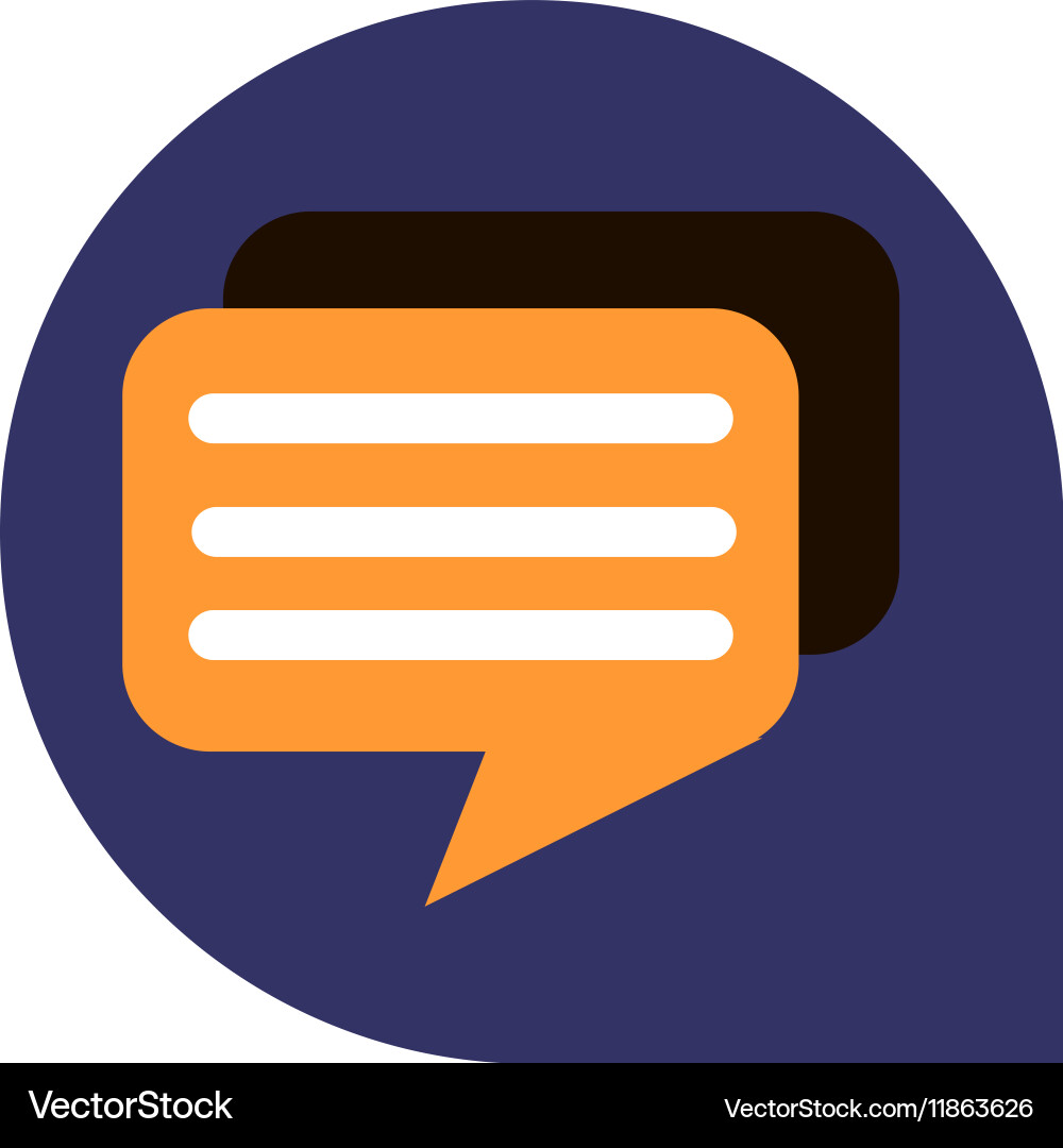 Messages or dialog icon of set tricolor vector image