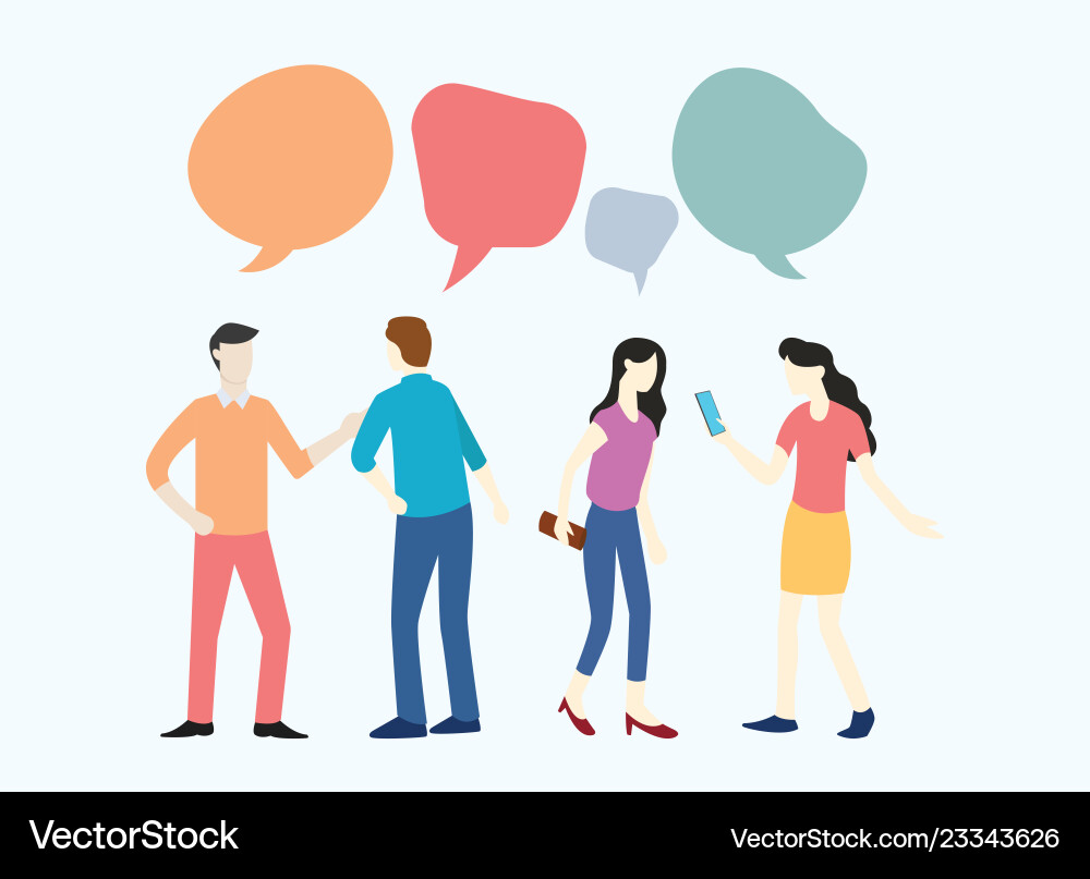 People business man and woman discussing about People business man and woman discussing about vector image