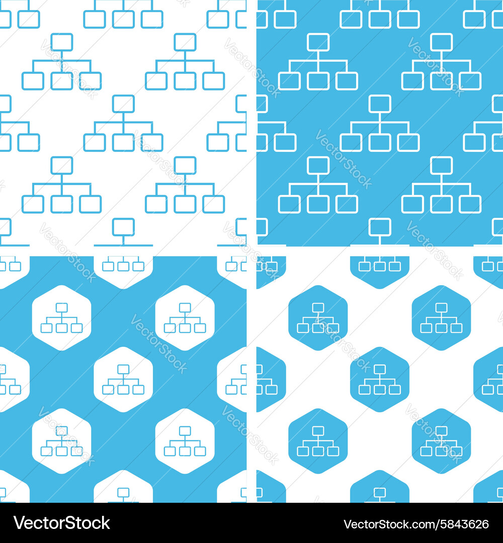 Scheme patterns set vector image