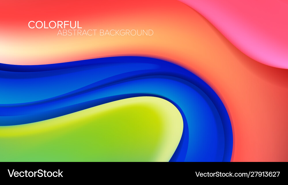 Abstract Liquid Flow Background vector image