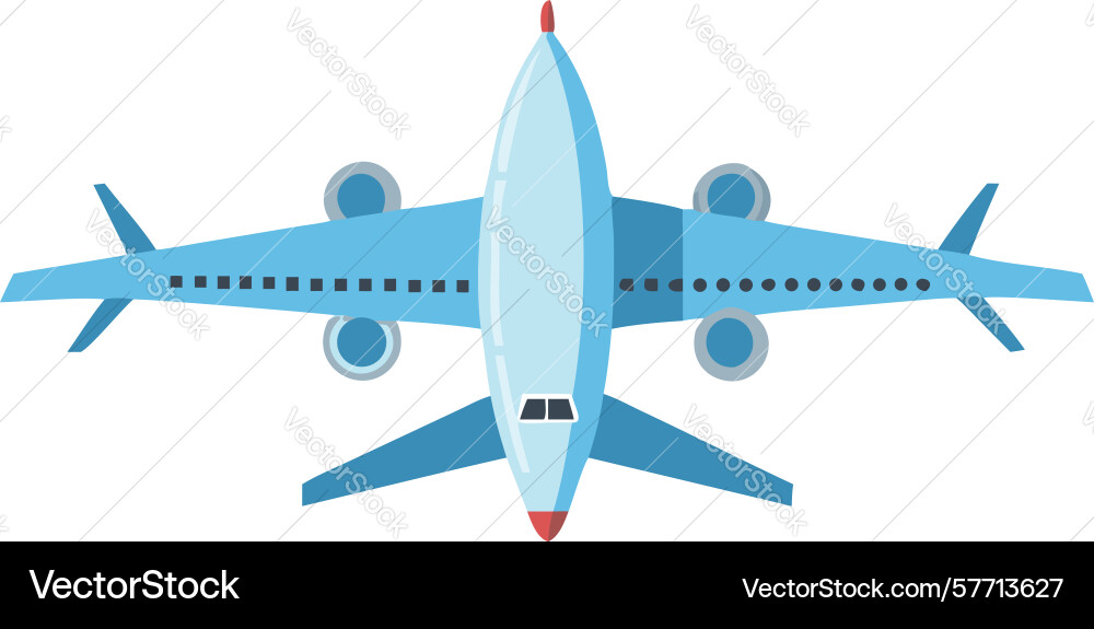Airplane taking off abstract design generative ai vector image