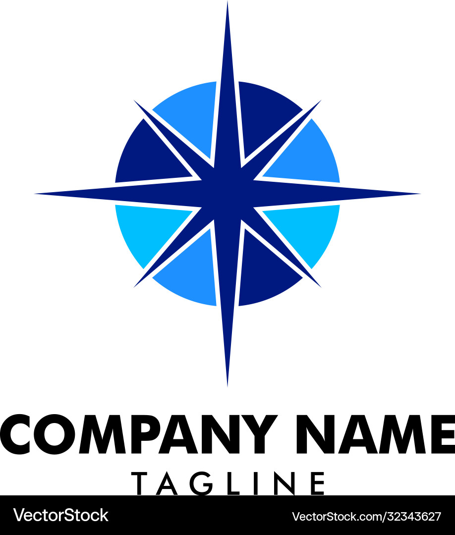 Compass Logo-Template-Symbol-Design Compass Logo-Template-Symbol-Design vektorbild