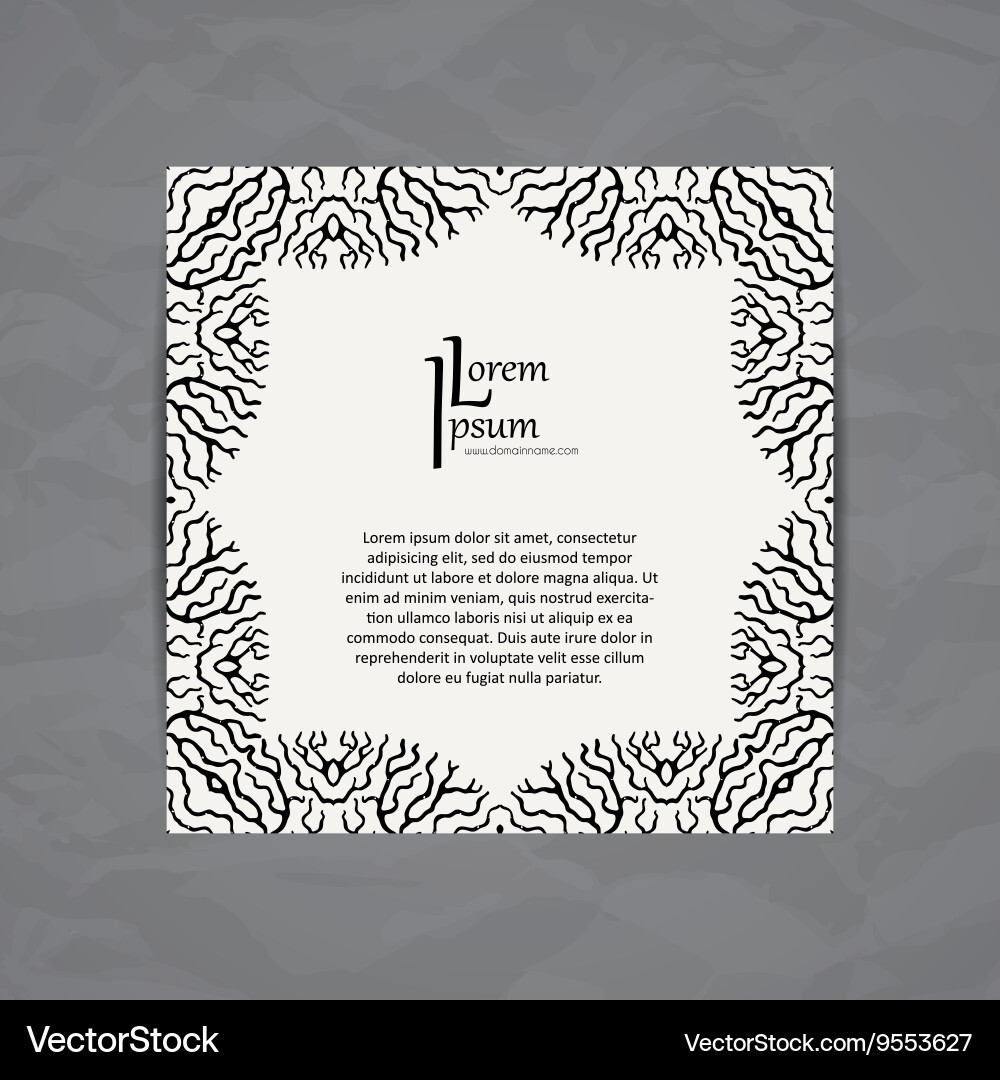 Design template business card with tree Vector Image