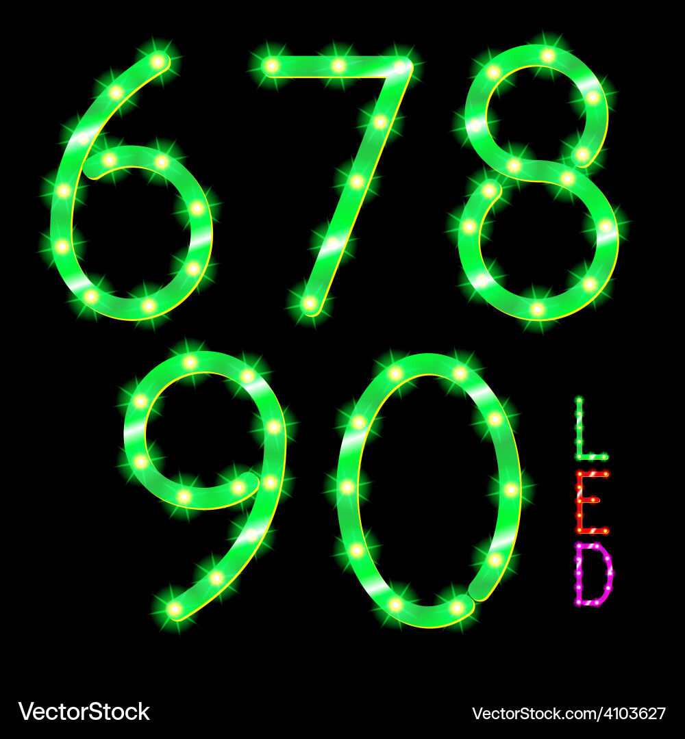 Digits vector image
