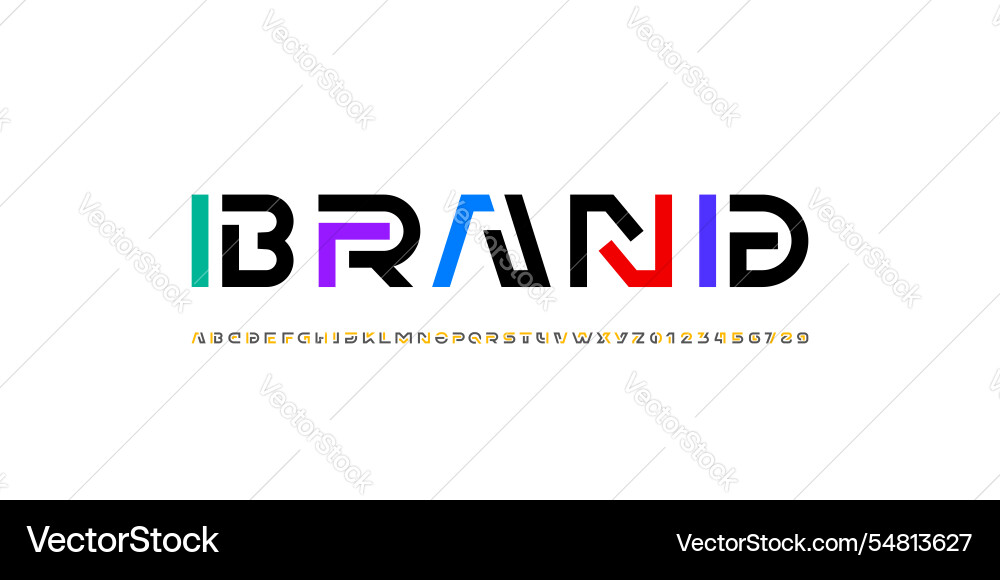 Font alphabet made game style Font alphabet made game style vector image