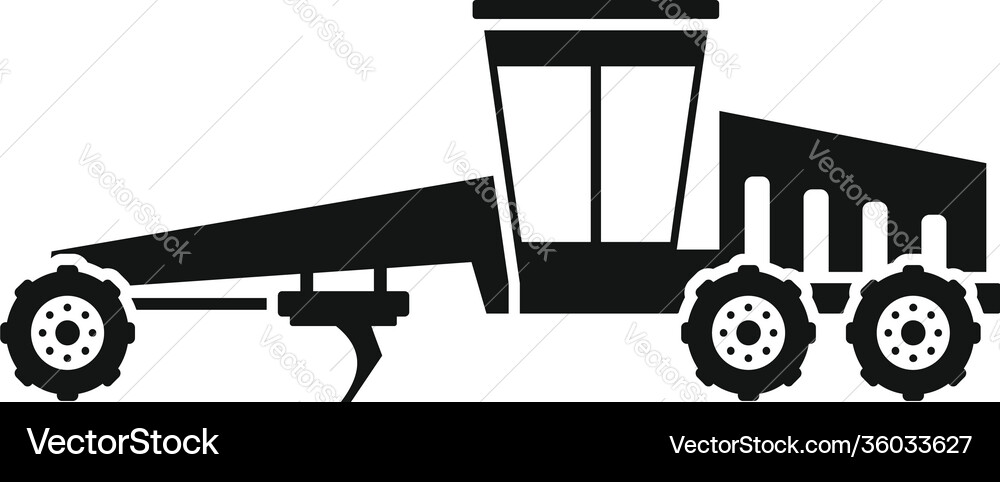 Grader machine icon simple style vector image