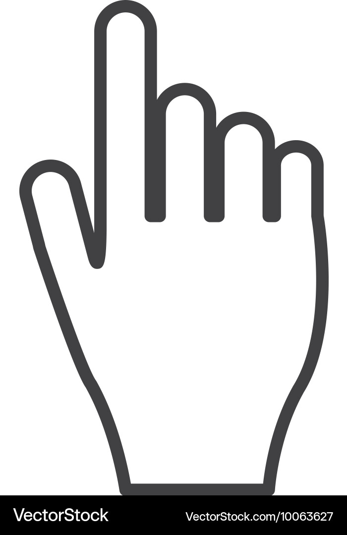 Hand pointer icon Vector Image