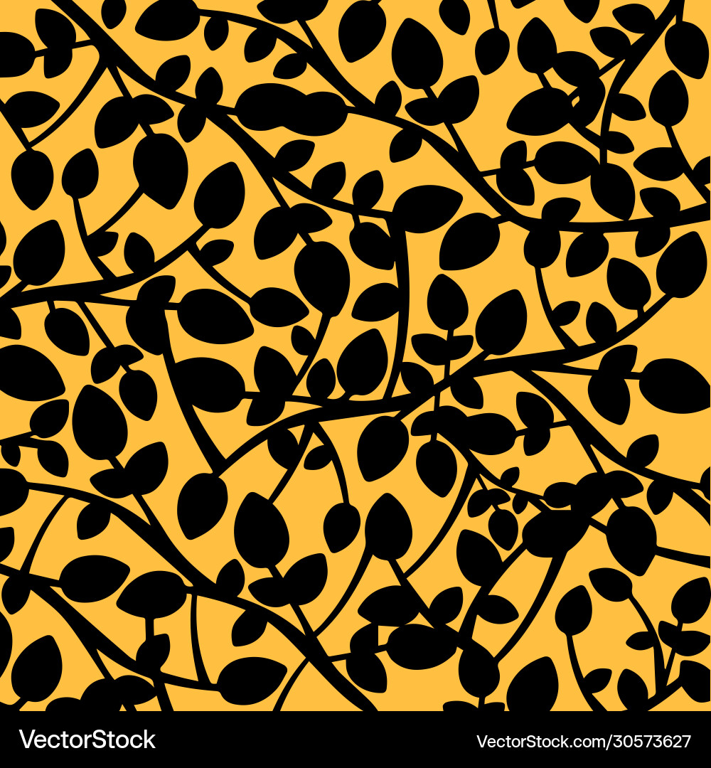 Leaf seamless pattern background Vector Image