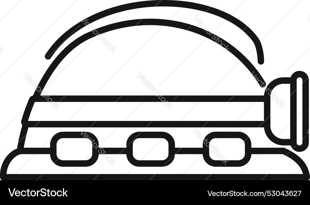 Miner helmet protecting head from falling objects Miner helmet protecting head from falling objects vector image