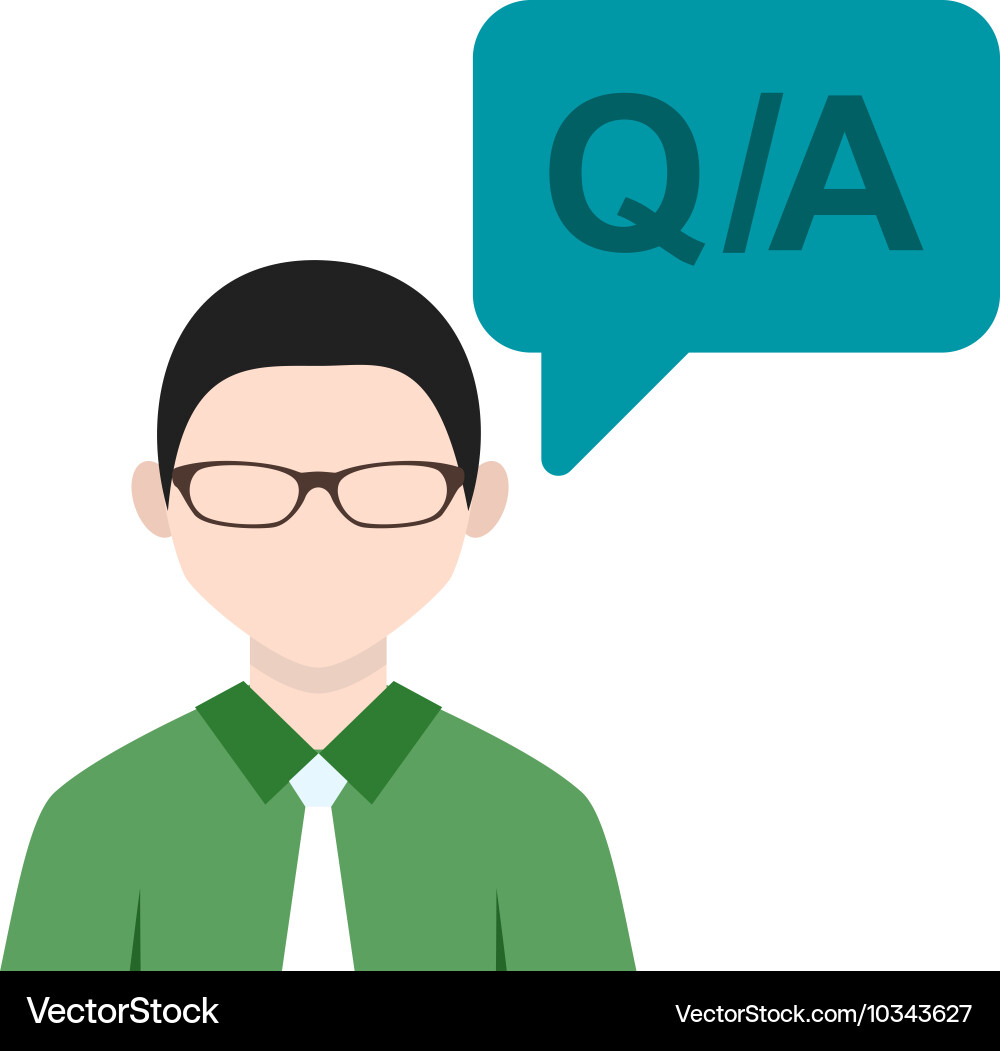 Questions answers Vector Image