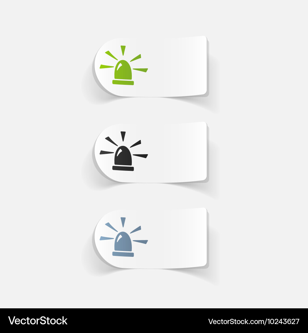 Realistic design element flasher Vector Image