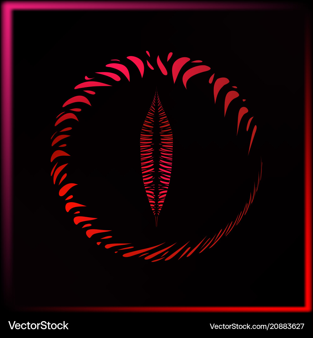 Red card with a feather in round frame Red card with a feather in round frame vector image