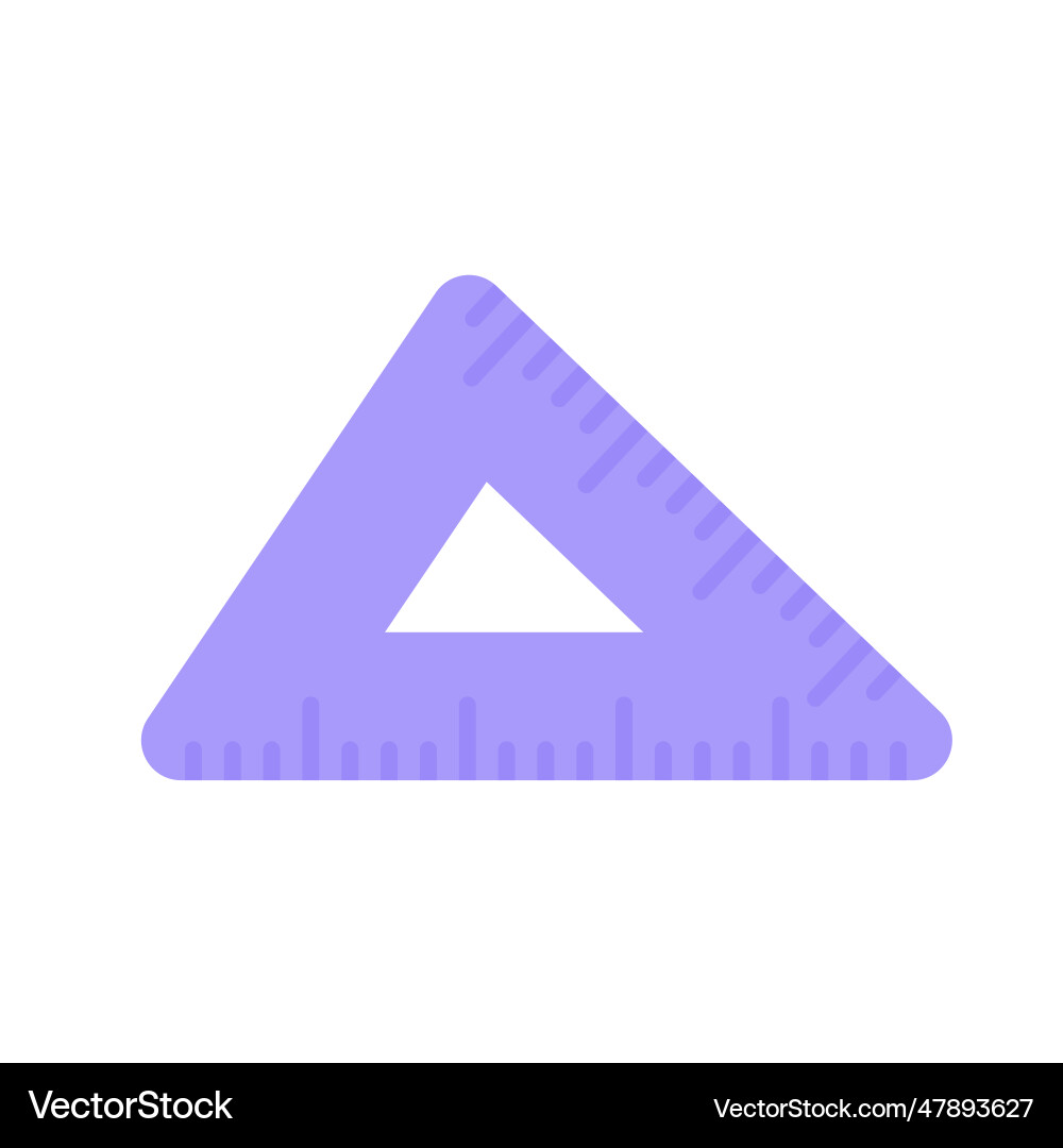 Triangular ruler child for learning Triangular ruler child for learning vector image