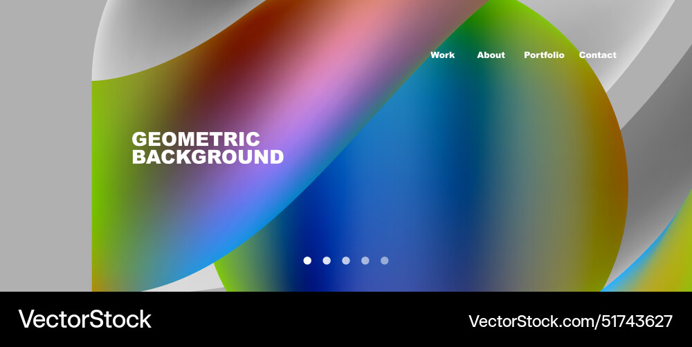 Web page design with geometric elements - circle Web page design with geometric elements - circle vector image