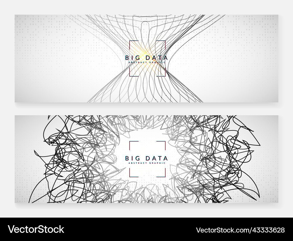 Big data learning digital technology abstract Big data learning digital technology abstract vector image