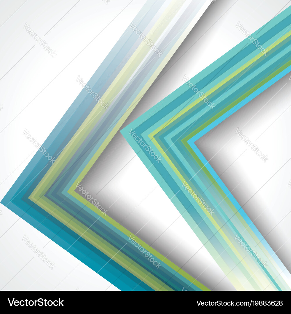 Blue layers overlap background with space vector image