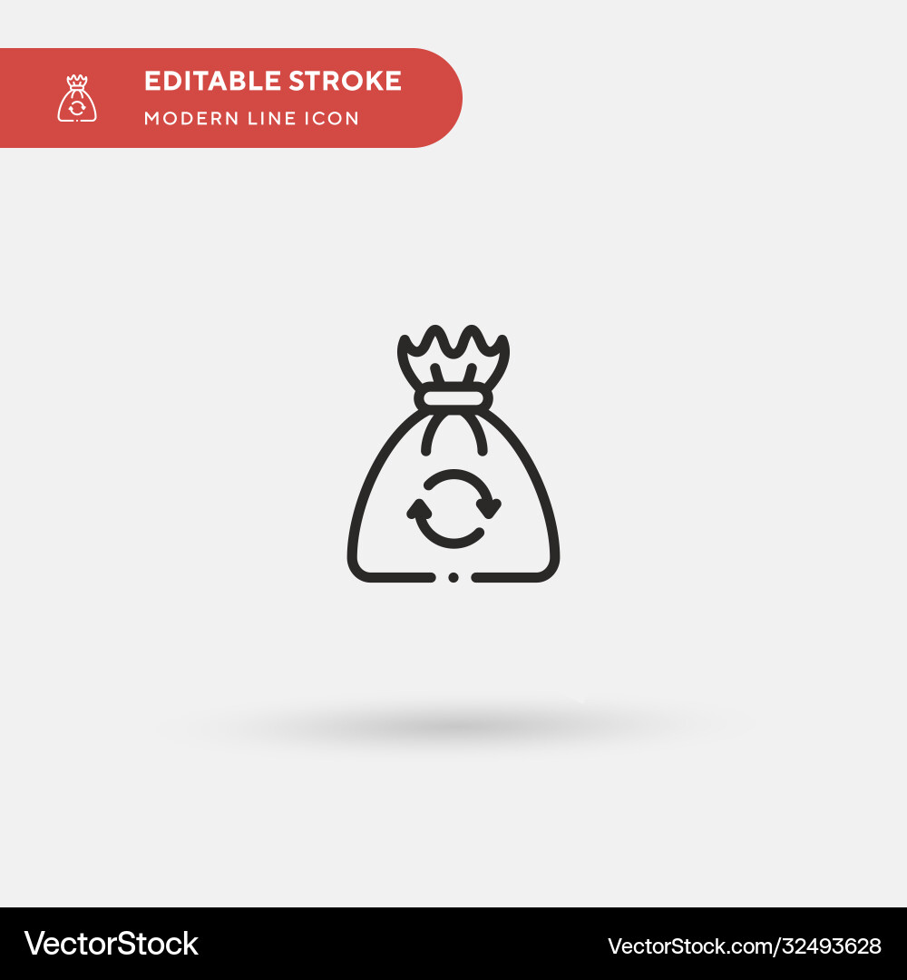 Garbage simple icon symbol Vector Image
