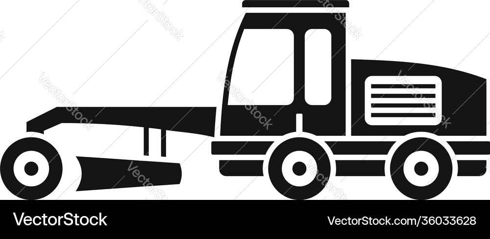 Grader machine truck icon simple style vector image