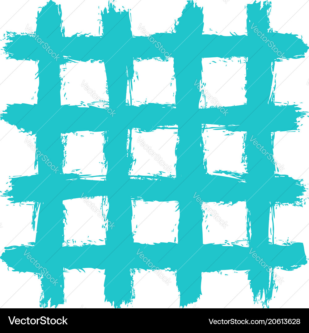 Grid pattern by brushstroke texture Grid pattern by brushstroke texture vector image