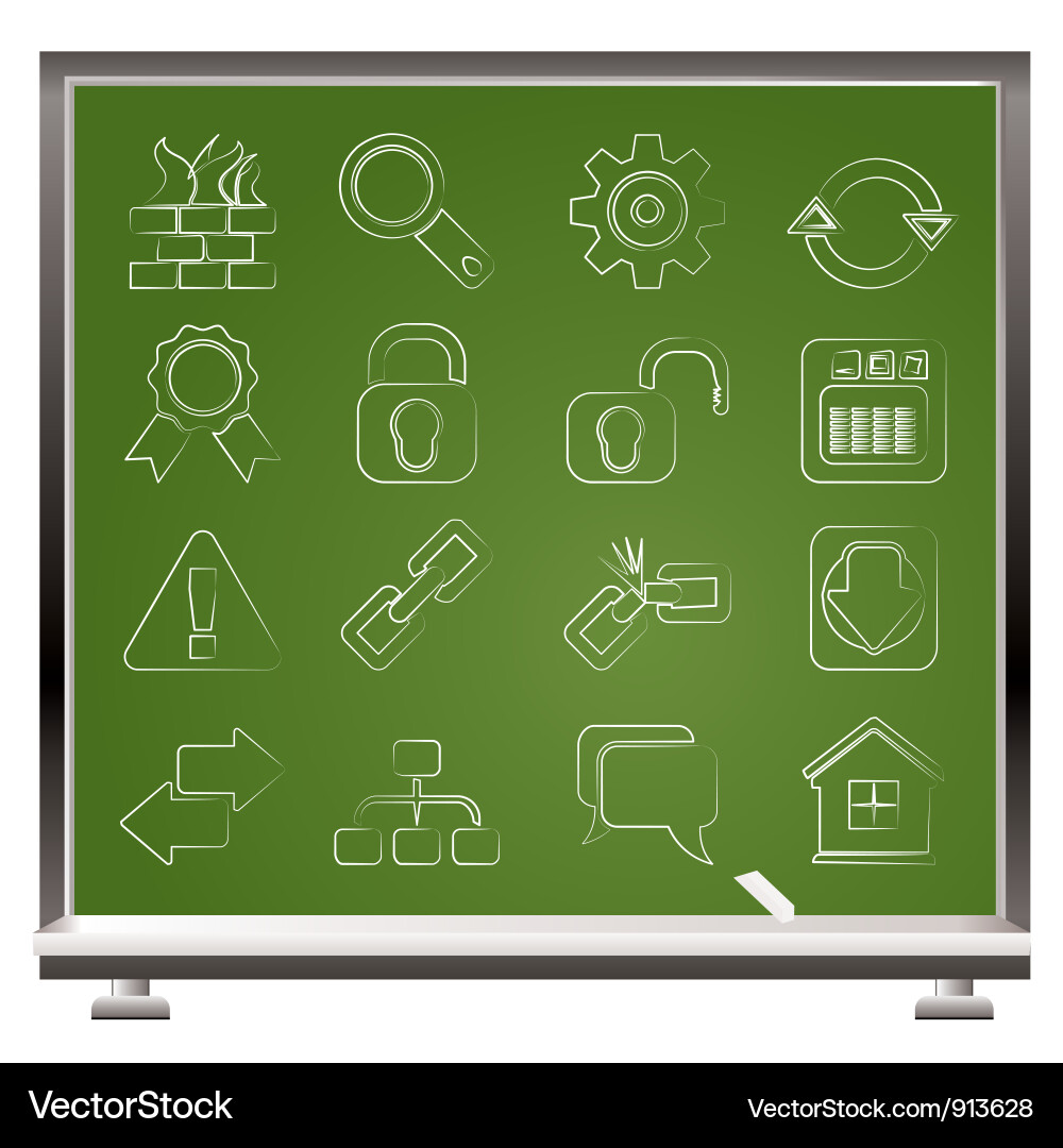 Internet and web site icons vector image