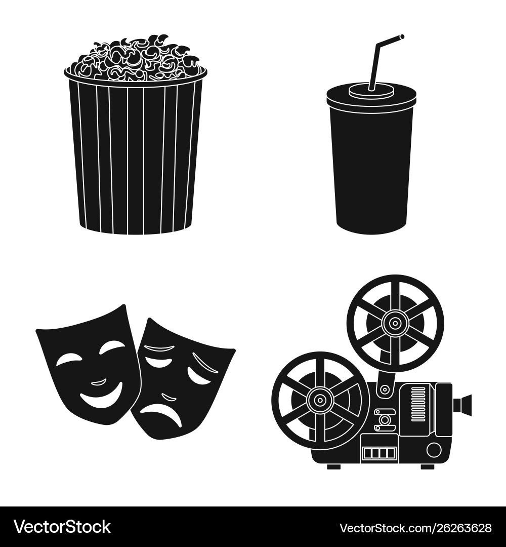 Isolated object session and viewing logo set Isolated object session and viewing logo set vector image